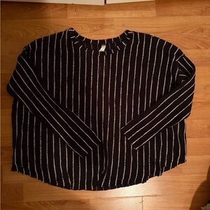 Black and White Striped Sweater